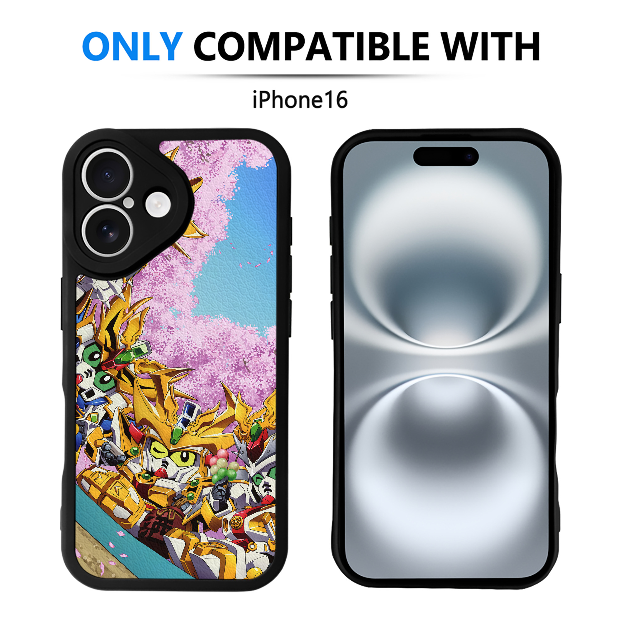 （画像用） 機動戦士ガンダム Mobile Suit Gundam 【iPhone 16シリーズ対応】シリコンスマホケース（レザー調） 材質：シリコン